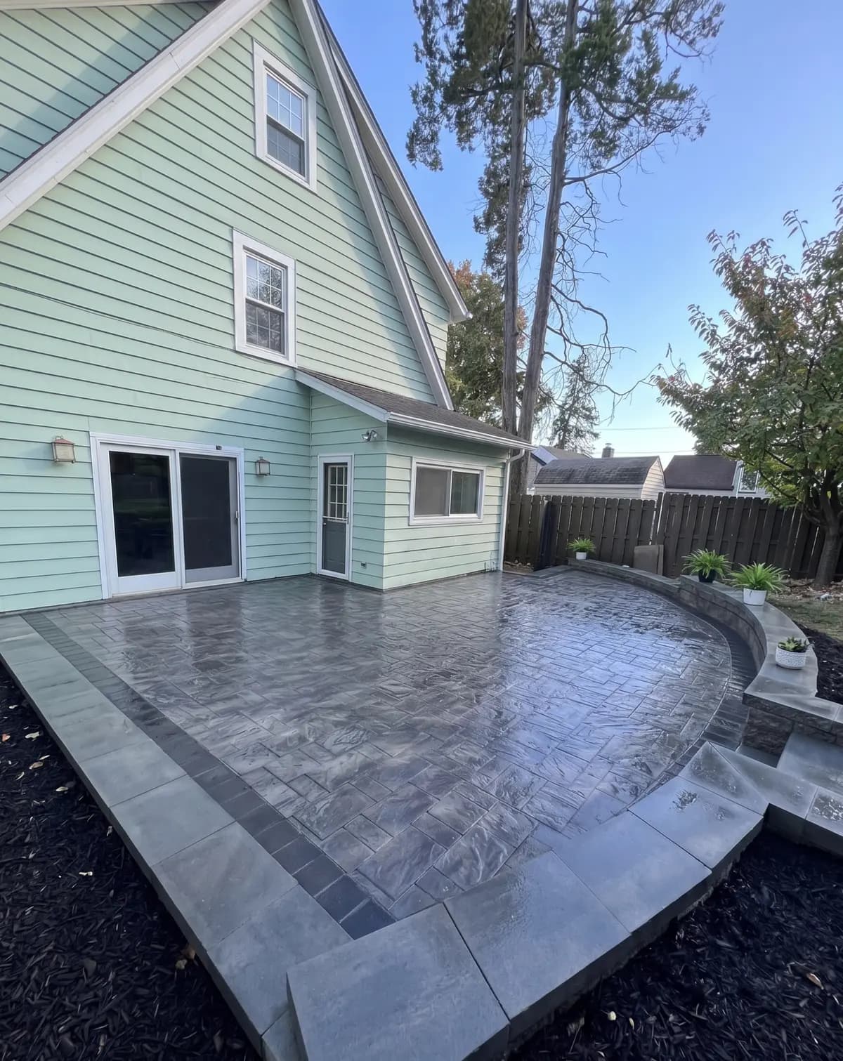 Custom composite deck built by Premier Home Construction in NJ