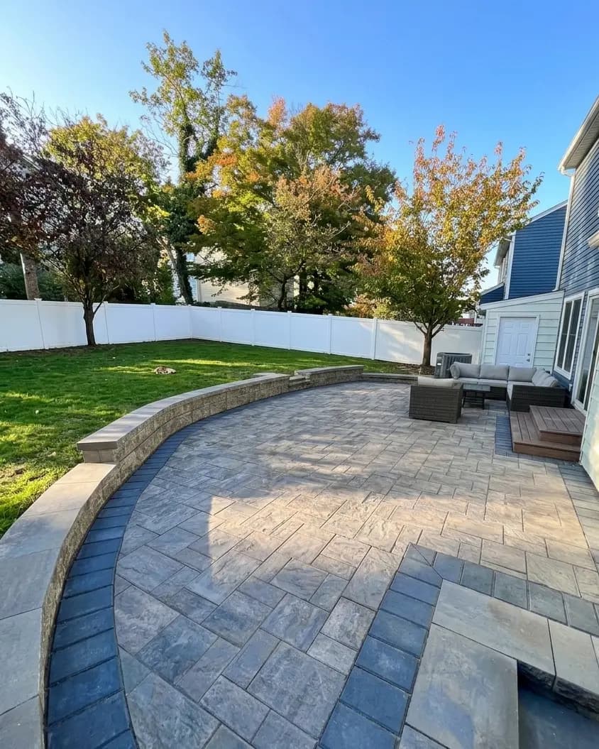 Patio with outdoor living space — NJ